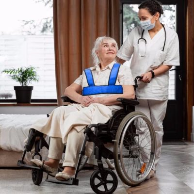 Adjustable Wheelchair Safety Vest Harness – Breathable Strap Support for Secure