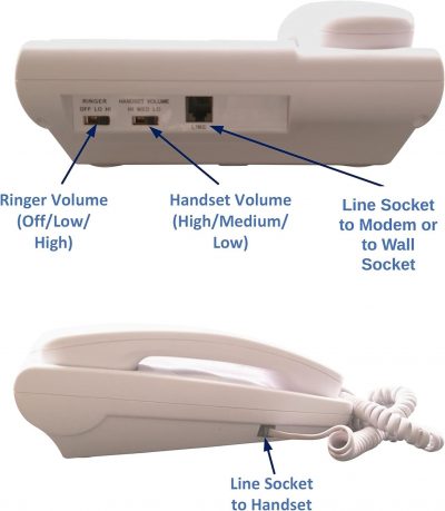 Memo24 Big Button Phone – Photo Speed Dial, Loud Ringer, Hands-Free, No Mains