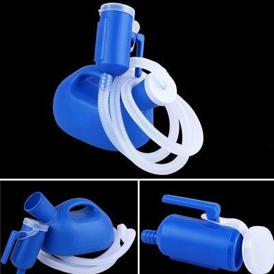 Unisex Urinal 1000ml Urine Bottle With Detachable Spout for Male and Female Use