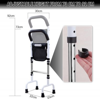 Standing Aid for Elderly Adults Sofa/Bed Assist Rail with Storage Bag & LED Lamp