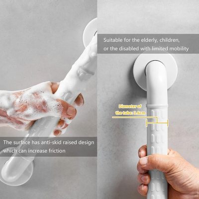 Bathroom Grab Rail – 40cm Non-Slip Safety Support for Elderly & Disabled