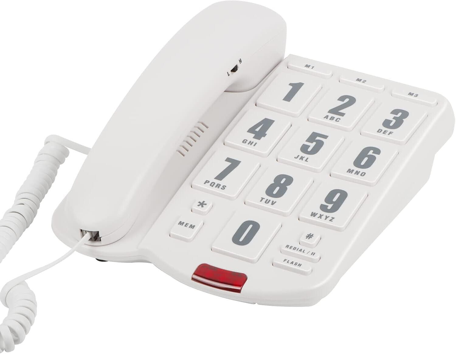 Big Button Telephone with Loud volume, Landline Phone Support Adjustable Volume