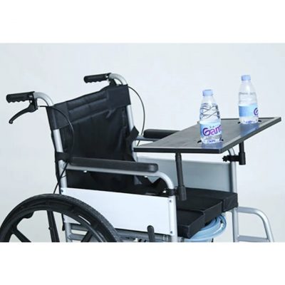 CALLARON Wheelchair Tray Table – Universal Fit Dining & Activity Table, Black