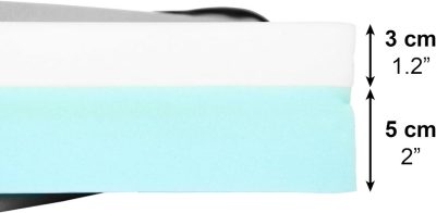 PEPE Wheelchair Cushion – Pressure Relief Memory Foam, Waterproof, 42×42×8cm