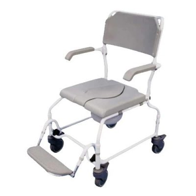 Aidapt Bewl Shower Commode Chair – Height Adjustable, 4-in-1 Versatile Design