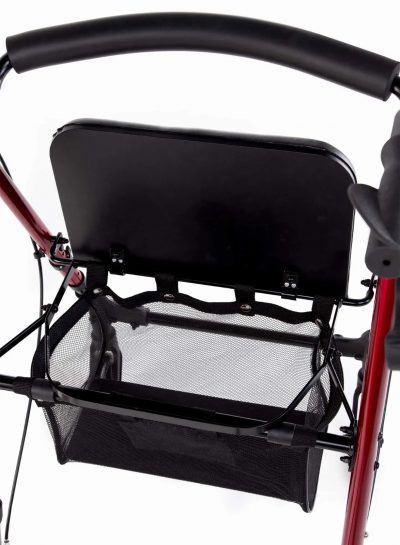 CareCo Glider Lightweight Rollator Walker – Seat, Basket & 6" Wheels, 17st