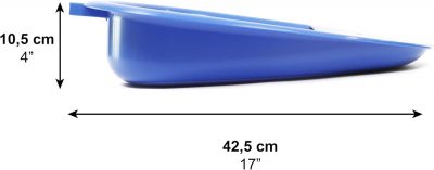 Pepe Bedpan for Men & Women – Portable Bed Urinal with Handle, Blue