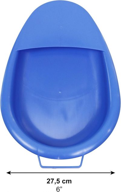 Pepe Bedpan for Men & Women – Portable Bed Urinal with Handle, Blue