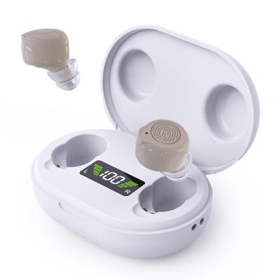 MEDca Rechargeable Hearing Amplifiers – Noise Reduction, LED Charging Case