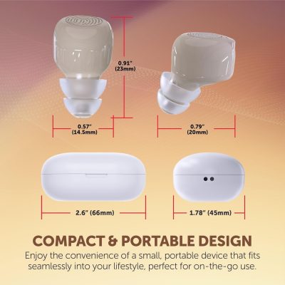 MEDca Rechargeable Hearing Amplifiers – Noise Reduction, LED Charging Case