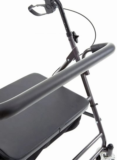 Heavy Duty Bariatric Rollator with Seat & Bag – CareCo Burly 28st / 181kg