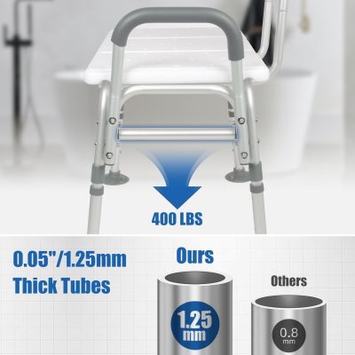 Adjustable Bath Shower Transfer Bench Seat Elderly Safety Mobility Aid Chair