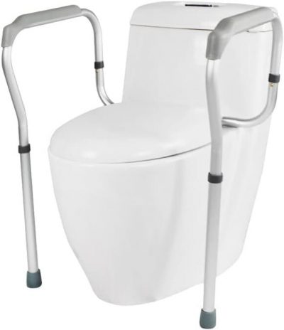 Adjustable Toilet Safety Frame with Grab Bars – Height & Width Adjustable, 150kg