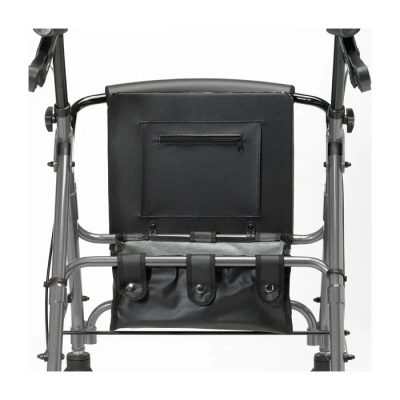 Days Lightweight Folding Rollator – Compact 4-Wheel Walker with Seat & Bag
