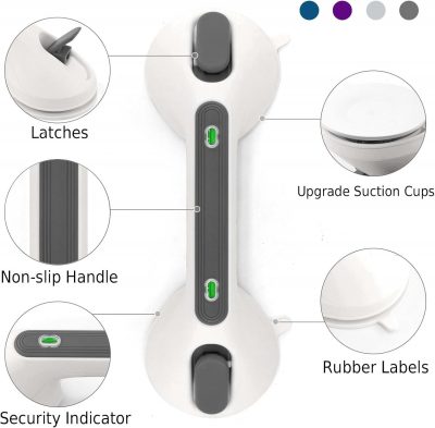 Suction Grab Rails For Bathroom With Indicator Portable By Newthinking New