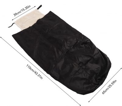 Waterproof Wheelchair Blanket with Fleece Lining – Warm Leg & Lap Cover - Black