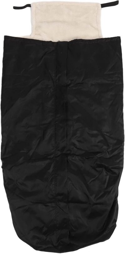 Waterproof Wheelchair Blanket with Fleece Lining – Warm Leg & Lap Cover - Black