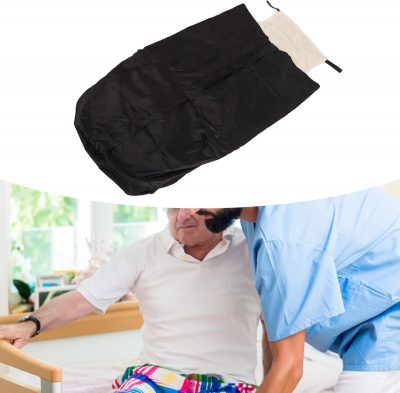 Waterproof Wheelchair Blanket with Fleece Lining – Warm Leg & Lap Cover - Black
