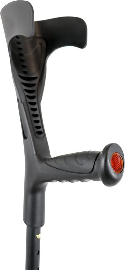 PEPE Mobility Folding Crutch – Lightweight Aluminium, Adjustable Open Cuff