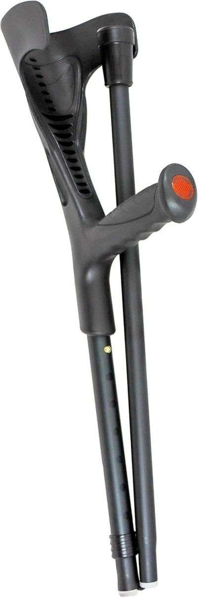 PEPE Mobility Folding Crutch – Lightweight Aluminium, Adjustable Open Cuff